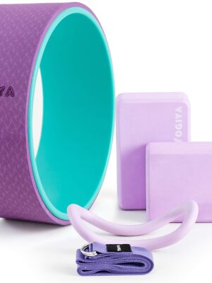 YOGIYA Yoga Wheel + 2 EVA Foam Yoga Blocks