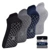 Unisex Non Slip Grip Socks with Cushion for Yoga