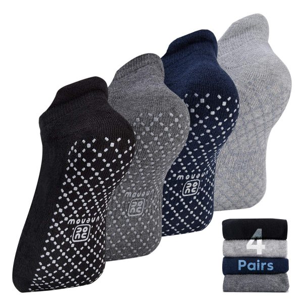Stay Grounded in Style: Unisex Non-Slip Grip Socks for Yoga and More 1 Unisex Non Slip Grip Socks with Cushion for Yoga