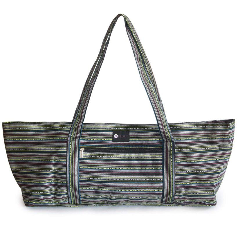 Aurorae Yoga Mat Tote Bag, Extra Wide to Fit Most Yoga Mats