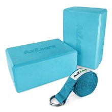 A2ZCARE Yoga Blocks (Set of 2) and Yoga Strap Set