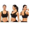 BESTENA Comfort Bra, 2 Pack Seamless Removable Pads Sleep Bras