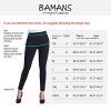 Bamans Women's Skinny Leg Work Pull on Slim Stretch