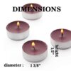 Black Cherry Candle Tealights Scented for Relaxation