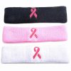COOLOMG Stretchy Cotton Sport Breast Cancer