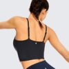 CRZ YOGA Women's Longline Yoga Bra Adjustable