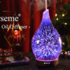 Essential Oil Diffuser 3D Glass Aromatherapy Ultrasonic