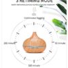 Essential Oil Diffuser Wood Grain Aromatherapy