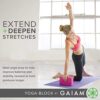 Gaiam Yoga Block - Supportive Latex-Free EVA Foam