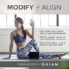 Gaiam Yoga Block - Supportive Latex-Free EVA Foam