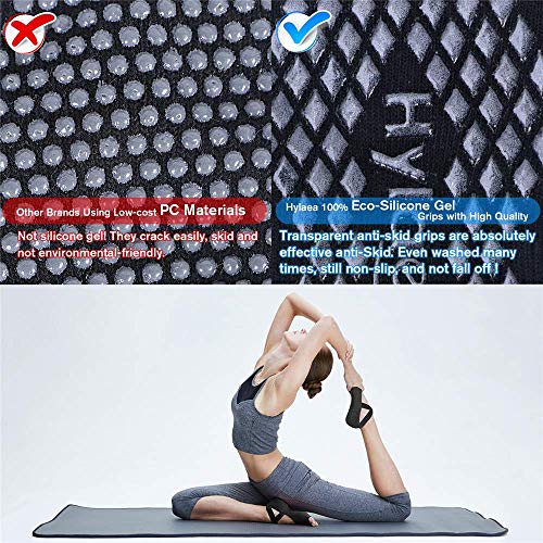 Hylaea Yoga Socks for Women with Grip & Non Slip Toeless Half Toe Socks for Ballet Pilates Barre Dance Hylaea Yoga Socks for Women with Grip, Non Slip