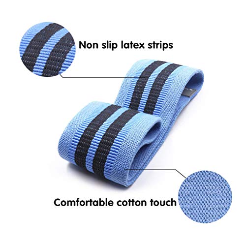 Kanxiner Resistance Bands for Legs, Cotton Yoga Strap for Stretching for Fitness Bands Sets Pilates, Strength Training, Stretching Massage, Home Fitness- Random Color, Thick 0.2 in Kanxiner Resistance Bands for Legs, Cotton Yoga Strap