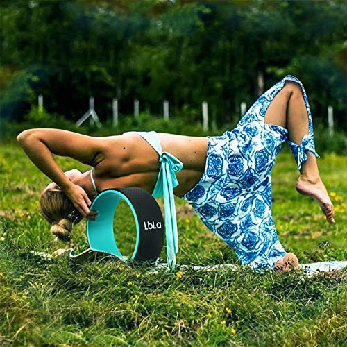 LBLA Yoga Wheel 13 x 5 Inches Durable & Comfortable Yoga Prop Wheel Perfect Accessory for Stretching Increase Flexibility Improving Backbends LBLA Yoga Wheel 13 x 5 Inches Durable, Comfortable Yoga