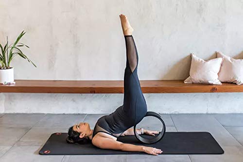 Le Essentials Yoga Wheel Set - Strongest & Most Comfortable Dharma Yoga Prop Wheel - 3 Pack for Back Pain and Stretching (13, 10, 6 inch) - Yoga Dharma Wheel Set (Purple) Le Essentials Yoga Wheel Set - Strongest