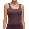 Lemedy Yoga Tank Top Built in Shelf Bra Racerback Pads