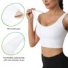 Letsfit Sports Bra for Women, Workout Fitness Crop Tank Tops