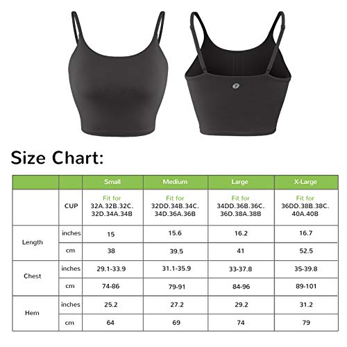 Letsfit Sports Bra for Women, Padded Adjustable Strap