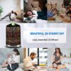 MAXWINER Essential Oil Diffuser 3D Glass Galaxy 250ml