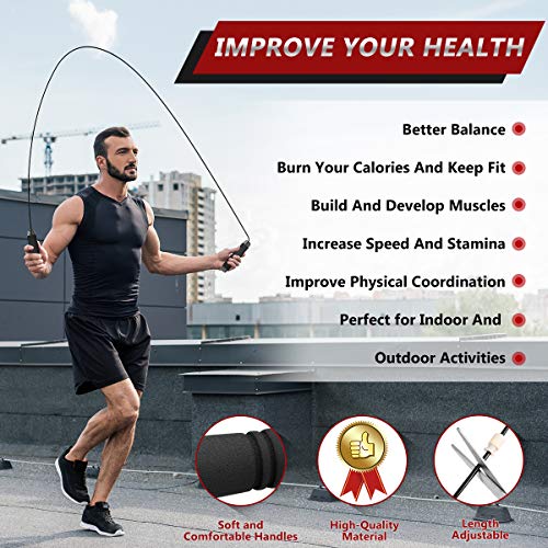 MOVTOTOP 3-in-1 Ab Wheel Roller Kit with Knee Mat and Jump Rope