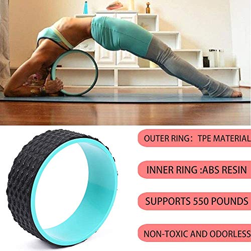 Mifly Non Slip Yoga Wheel Roller for Back Pain Stretching