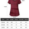 Miusey Athletic Shirts Women,Ladies Yoga Tops Outdoor