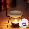 Spa Essential Oil Burner with Candle Holder