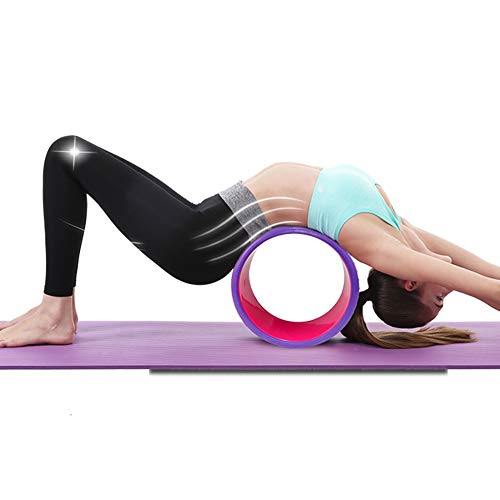 NGT Yoga Wheel 13 inch Yoga Wheels for Back Pain Strongest and Most Comfortable Dharma Yoga Prop Wheel with Free Yoga Bands (Black-Green) (Black-Green) NGT Yoga Wheel 13 inch Yoga Wheels for Back Pain