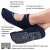 Non Slip Grip Yoga Socks for Women with Cushion for Pilates