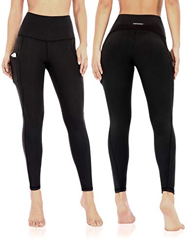 ODODOS Women's High Waisted Yoga Pants with Pocket, Workout Sports Running Athletic Pants with Pocket, Full-Length,Black,Large ODODOS Women's High Waisted Yoga Pants with Pocket