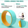 PACEARTH Yoga Wheel with Icon Guide,12mm