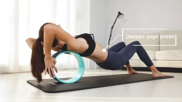 Reehut Yoga Wheel - 12.6" x 5" Strong Premium Back Roller