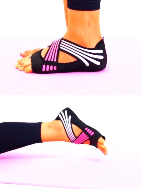 Risefit Non Slip Yoga Socks, Toeless Anti-Skid Pilates