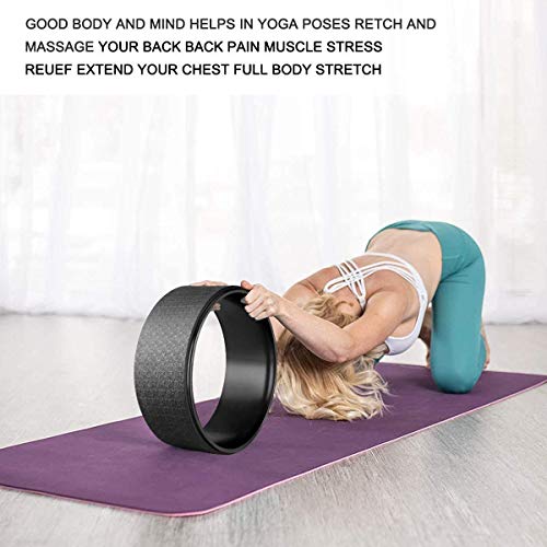 STRPRETTY BASIC Yoga Wheel Roller for Back Pain,12.6''×5'' Professional Yoga Wheel, Back Wheel Great for Stretching and Improving Backbends STRPRETTY BASIC Yoga Wheel Roller for Back Pain