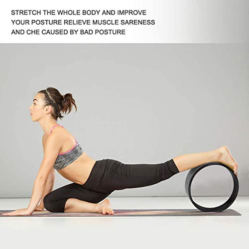 STRPRETTY BASIC Yoga Wheel Roller for Back Pain,12.6''×5'' Professional Yoga Wheel, Back Wheel Great for Stretching and Improving Backbends STRPRETTY BASIC Yoga Wheel Roller for Back Pain