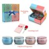 Scented Candles Gift Set, 100% Natural Soy Wax