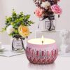 Scented Candles Gift Set, 100% Natural Soy Wax