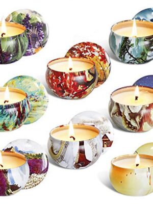 Scented Candles Gift Sets, Natural Soy Wax Aromatherapy