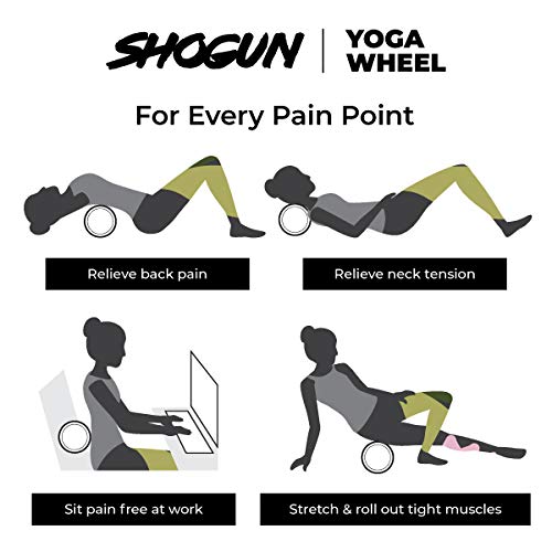Yoga Wheel for Back Pain Relief and Yoga Pose