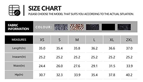 THE GYM PEOPLE Tummy Control Workout Leggings with Pockets High Waist Athletic Yoga Pants for Women Running, Fitness (Black Leopard, X-Large) THE GYM PEOPLE Tummy Control Workout Leggings