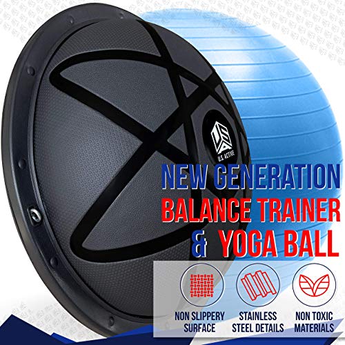 51zQKkKw3WL.SL1500 Half Ball Balance Trainer with Yoga Ball