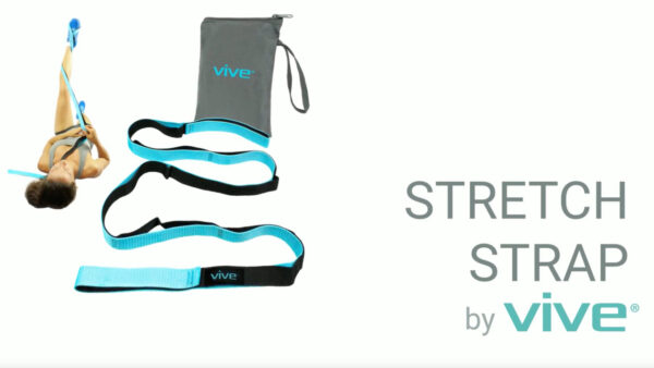 Vive Stretch Strap - Leg Stretch Band to Improve Flexibility - Stretching Out Yoga Strap - Exercise and Physical Therapy Belt for Rehab, Pilates, Dance and Gymnastics with Workout Guide Book (Teal) Vive Stretch Strap - Leg Stretch Band to Improve Flexibility