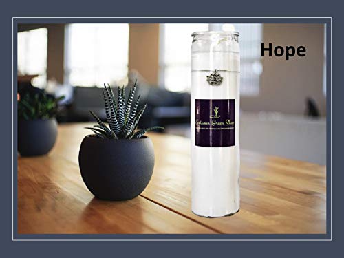 White Candle - Lotus/Charm - Meditation, Spiritual, Yoga to Bring in Peace, Calm, Hope, Enlightenment, Healing and Purification White Candle - Lotus/Charm - Meditation, Spiritual