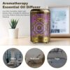Yoga Essential Oil Diffuser Metal Vintage LED Lights