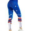 Yoga Pants – Captain America Printed Leggings with Side Pockets for Comfort and Functionality