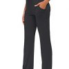 Yoga Pants with Pockets Straight-Leg Loose Comfy