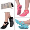 Yoga Socks for Women Non-Slip Grips, Straps
