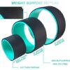 Yoga Wheel 3 Pack - Back Pain Relief Kit with Fitness Straps, Various Sizes for Complete Body Exercises, Includes Yoga Wheel Bag