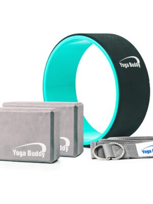 Yoga Wheel Block Strap Set – 5 Pack Yoga Kit