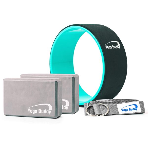 Yoga Wheel Block Strap Set – 5 Pack Yoga Kit