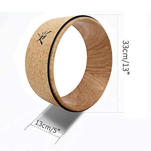 Yoga Wheel - Strongest Most Comfortable Yoga Prop Wheel for Yoga Poses, Perfect Roller for Stretching, Increasing Flexibility and Improving Backbends… Yoga Wheel for Advanced Poses, Flexibility